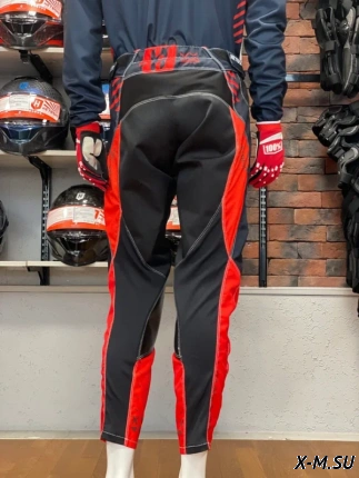 Штаны кроссовые HETOSHI DEMURE TYPE-3 цв, Красно-черный р.M